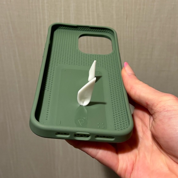 iPhone 14 Pro Max Loopy Case Green Phone Case with White Loop - Picture 5 of 5